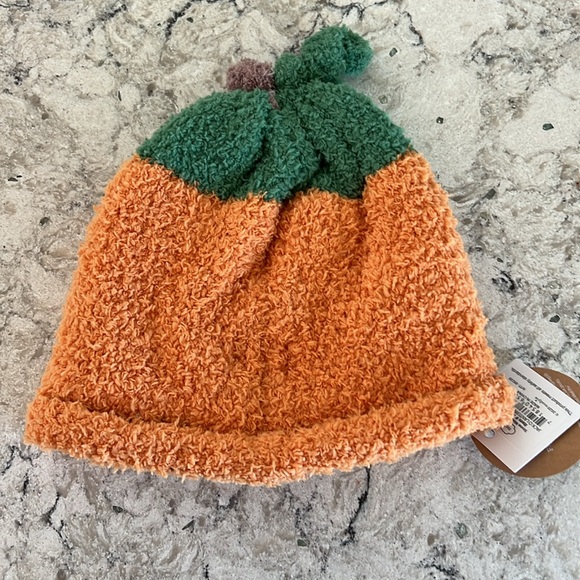 Mud Pie Jack-o-lantern Chenille Hat for Infants, Size 6-18 Months, NEW - Picture 3 of 4
